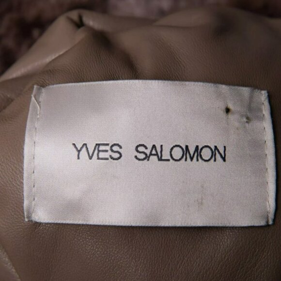 Yves Salomon Genuine Sheepskin Reversible Shearling Coat - Picture 7 of 12